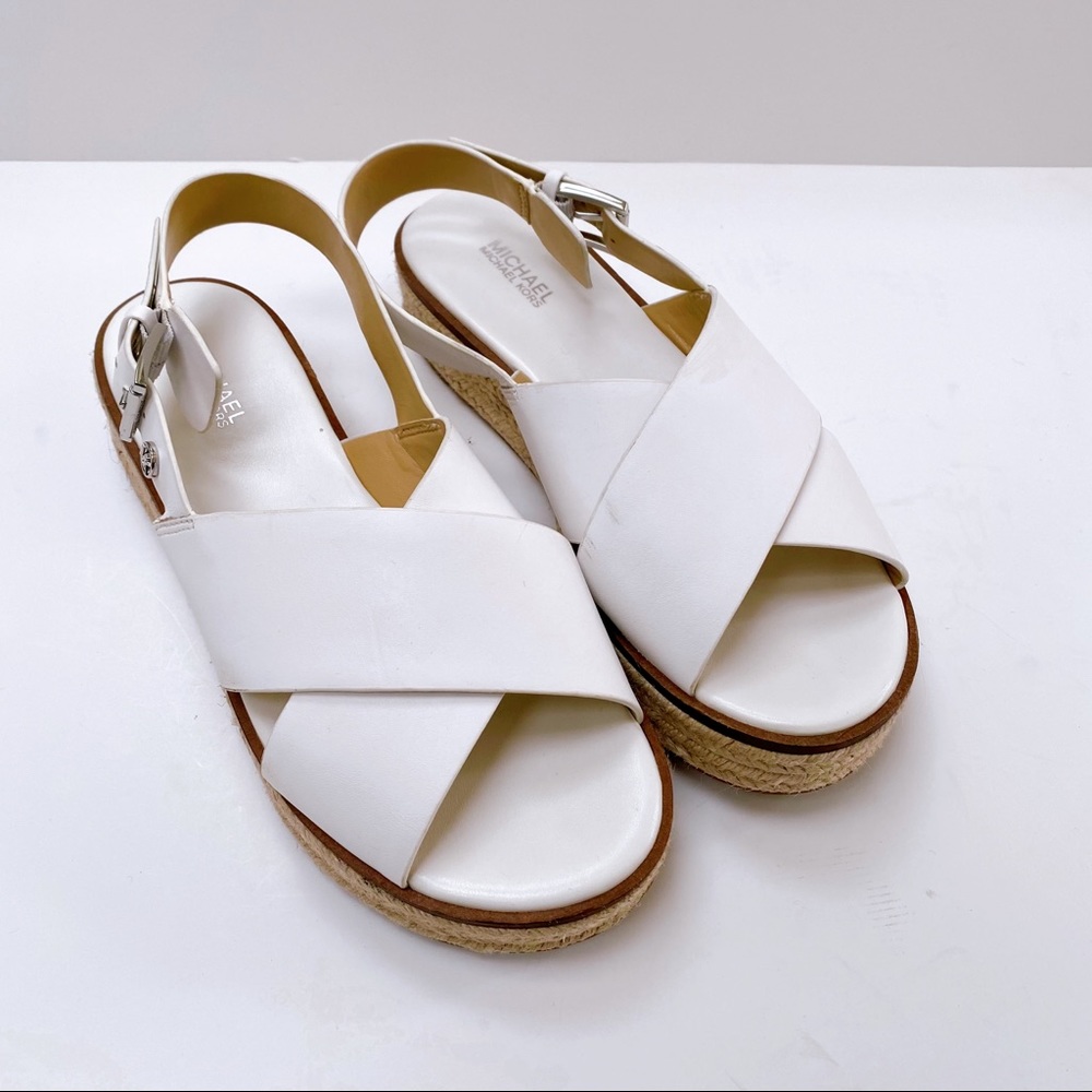 Michael Kors White Leather Sandals US7.5 ($140)